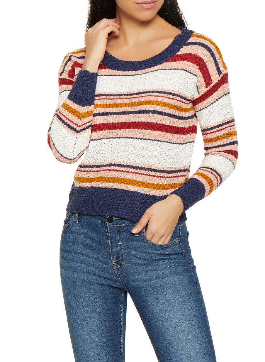 Striped Long Sleeve Sweater