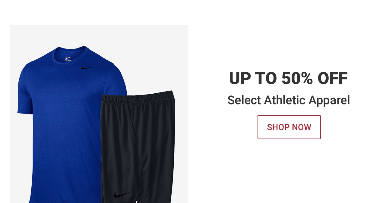 UP TO 50% OFF ATHLETIC APPAREL | SHOP NOW Until 10pm ET – After 10pm, click here to shop more of this Week’s Deals. If you have trouble viewing this content, please contact Customer Service at 877-846-9997 for assistance.