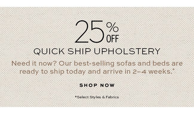 M25% off quick ship