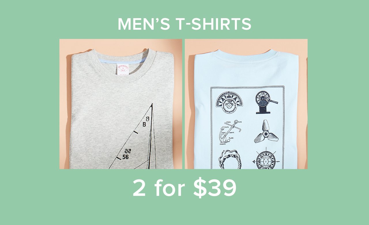 Men's T-Shirts 2 for $39