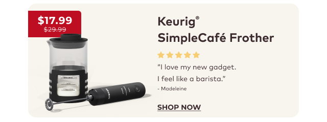 Keurig® SimpleCafé Frother