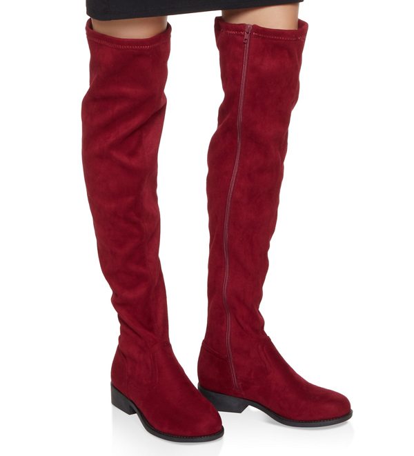 Side Zip Over the Knee Boots