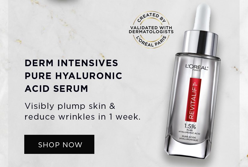 Derm intensives pure hyaluronic acid serum - Visibly plump skin and reduce wrinkles in 1 week. - Shop Now