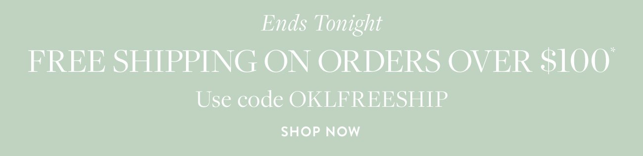 Free Shipping Ends Tonight!