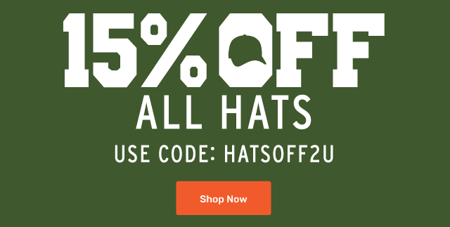 15% OFF HATS