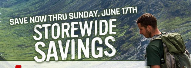 Storewide Savings | Now through Sunday, June 17, 2018 | Save Even More with This Coupon: $10 Off Your Purchase of $50 or More