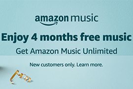 FREE 4 Months of Amazon Music Unlimited for Echo Device owners