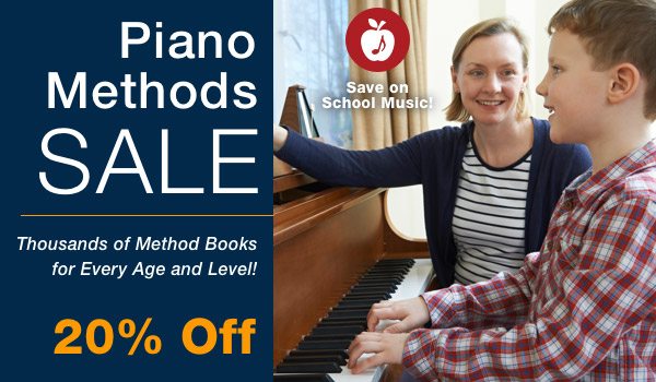 20% off Piano Methods Sale