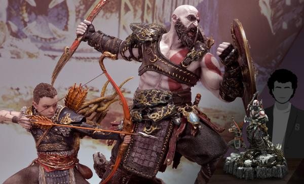 Kratos & Atreus Ivaldi's Deadly Mist Armor DELUXE VERSION Set - 1:4 Scale God of War (Prime 1 Studio)