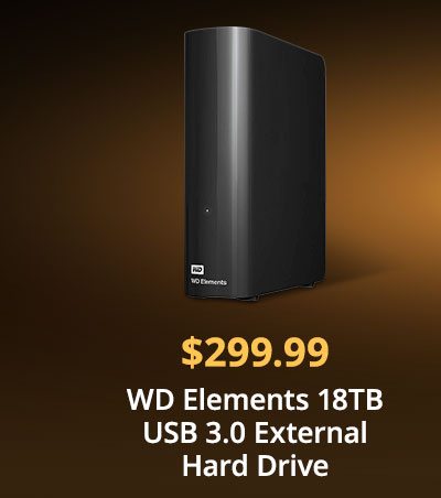 WD Elements 18TB USB 3.0 External Hard Drive