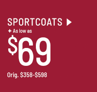 Sportcoats as low as $69