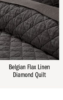 Belgian Flax Linen Diamond Quilt