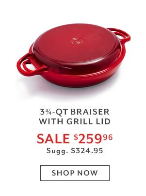 3.75-QT Braiser with Grill Lid