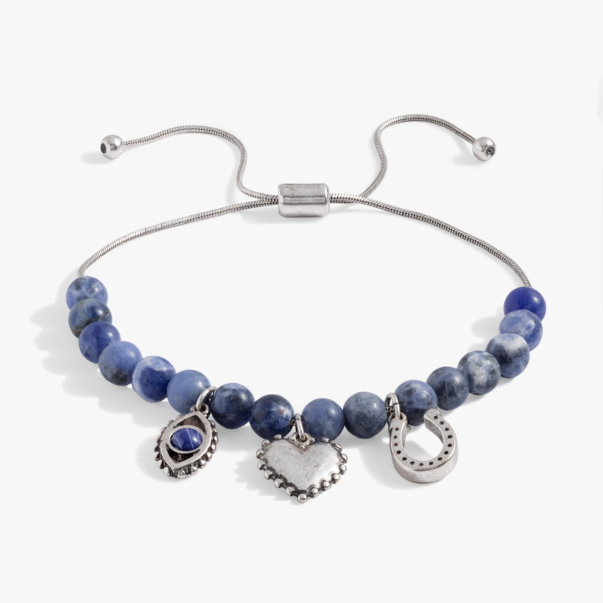 Image of Sodalite Multicharm Bolo Bracelet