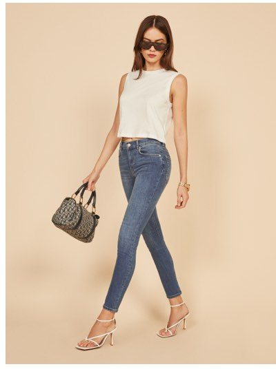 Harper Mid Rise Skinny Jeans Destin