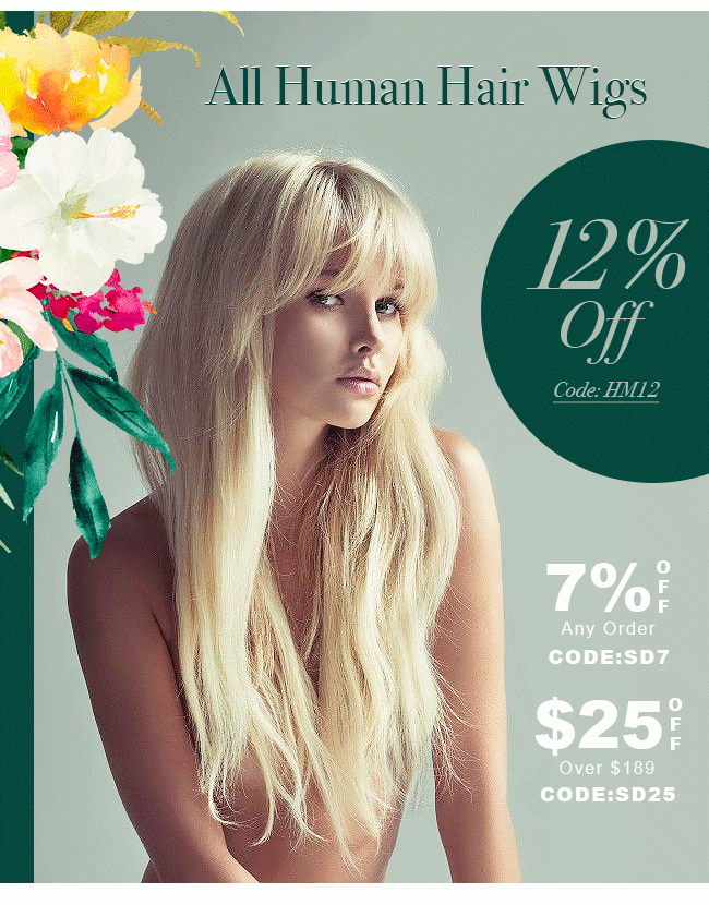 Alert: All Human hair wigs 12% off!!! - Wigsbuy Email Archive Alert: All Human hair wigs 12% off!!! - Wigsbuy Email Archive