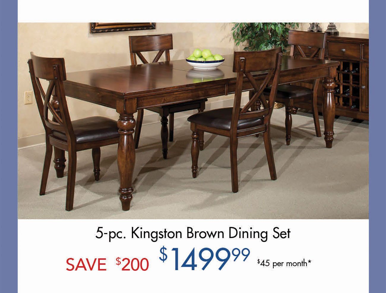 Kingston-Brown-Dining-Set