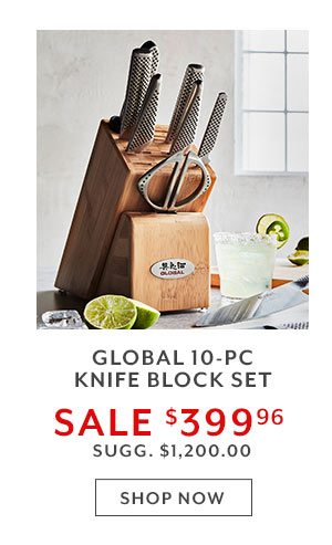 Global 10-PC Knife Block Set