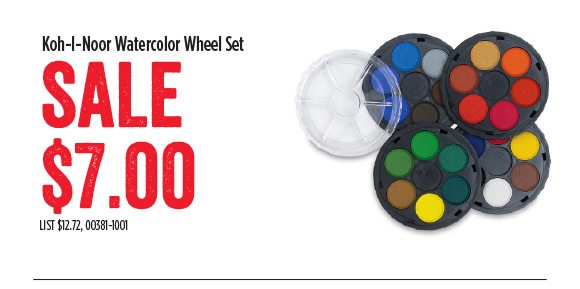 Koh-I-Noor Watercolor Wheel Set - SALE $7.00