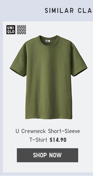 U CREWNECK SHORT-SLEEVE T-SHIRT $14.90 - SHOP NOW