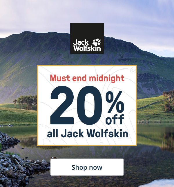 20 percent off all Jack Wolfskin - Shop now