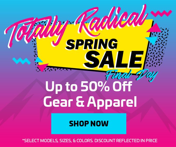 SHOP THE TOTALLY RADICAL SPRING SALE - BANNER