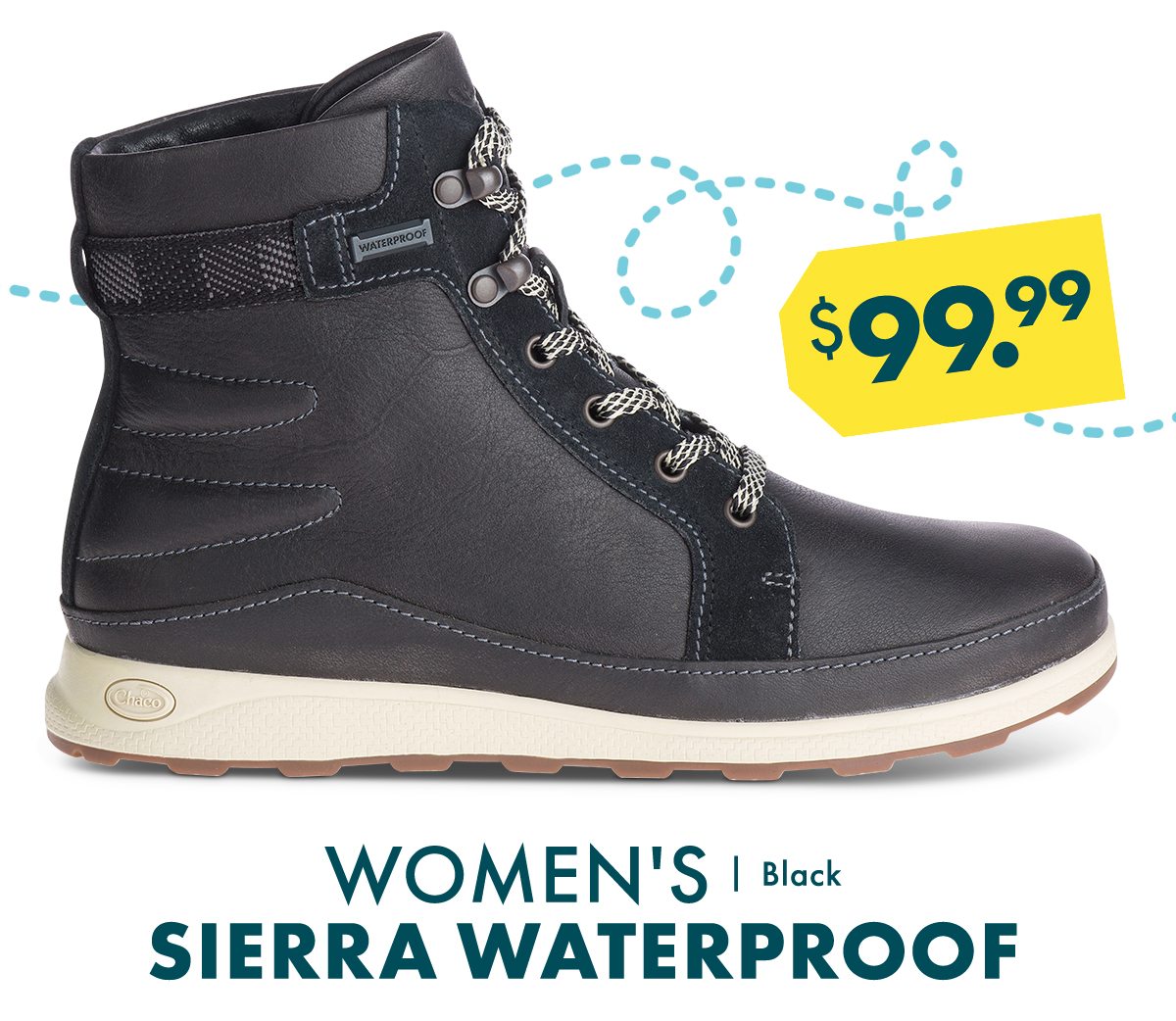 WOMENS SIERRA WATERPROOF BLACK