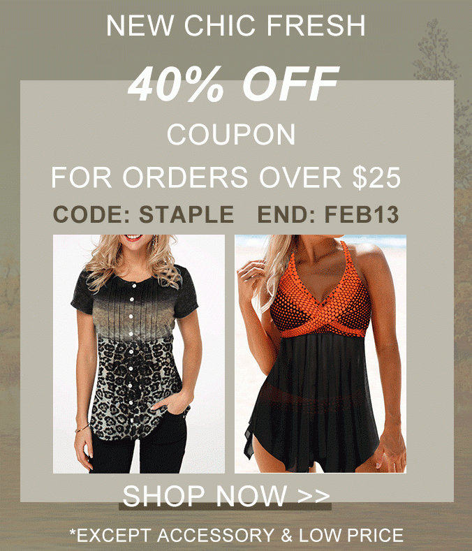 40% OFF Coupon