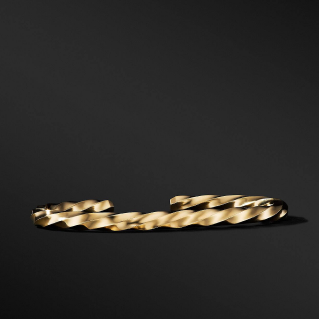 Cable Edge™ Cuff Bracelet in Recycled 18K Yellow Gold, 5.5mm