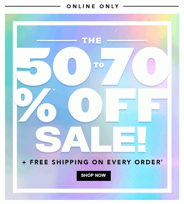 The 50-70% Off Sale