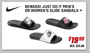 Nike Benassi Just Do It Men's or Women's Slide Sandals