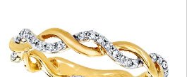 Diamond Anniversary Band 1/8 ct tw Round-cut 10K Yellow Gold