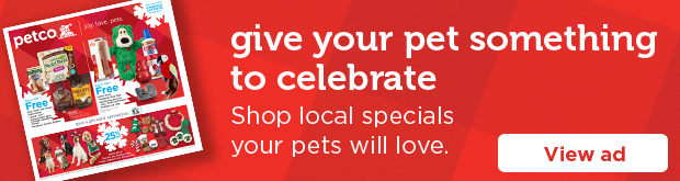 Shop local specials your pets will love. 