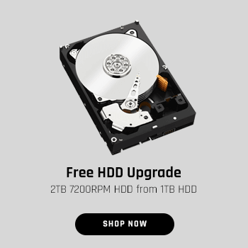 Free 2TB 7200RPM HDD Upgrade from 1TB HDD
