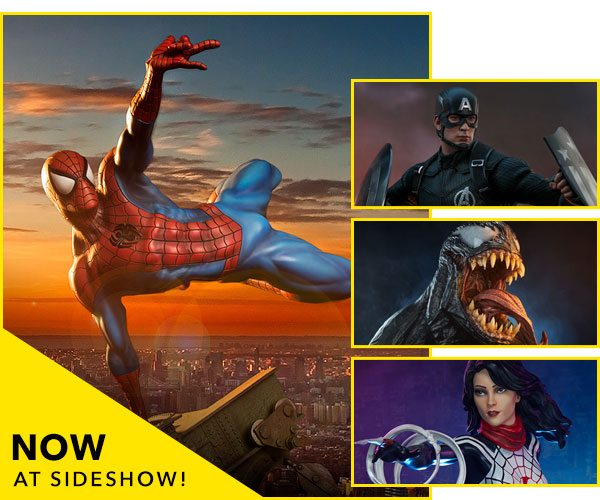 Now Available at Sideshow - Spider-Man, Captain America, Venom, Silk