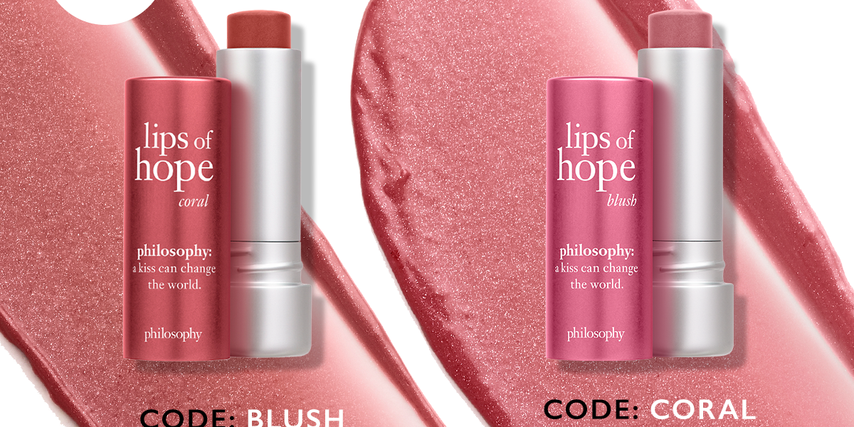 for lips of hope coral use code: CORAL and for lips of hope blush use code: BLUSH 
