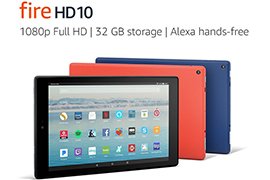 Amazon Fire HD 10 1080p 32GB Wi-Fi Tablet w/ Alexa Hands-Free Mode