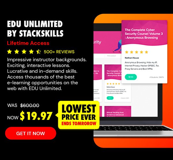 EDU Unlimited by StackSkills: Lifetime Access