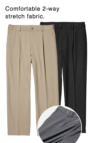 PDP9 - MEN WIDE FIT PLEATED PANTS