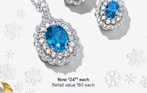 Blue Topaz necklace and earrings