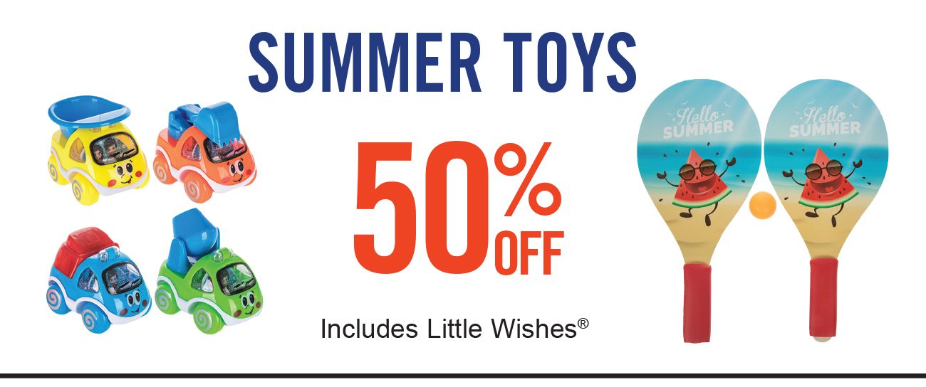 50% Off Summer Toys