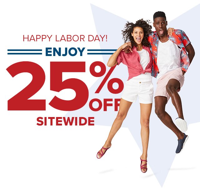 Happy Labor Day! Enjoy 25% Off Sitewide