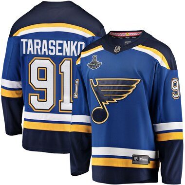 Fanatics Branded Vladimir Tarasenko St. Louis Blues Blue 2019 Stanley Cup Champions Breakaway Patch Player Jersey