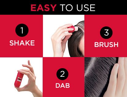 EASY TO USE - 1: SHAKE - 2: DAB - 3: BRUSH