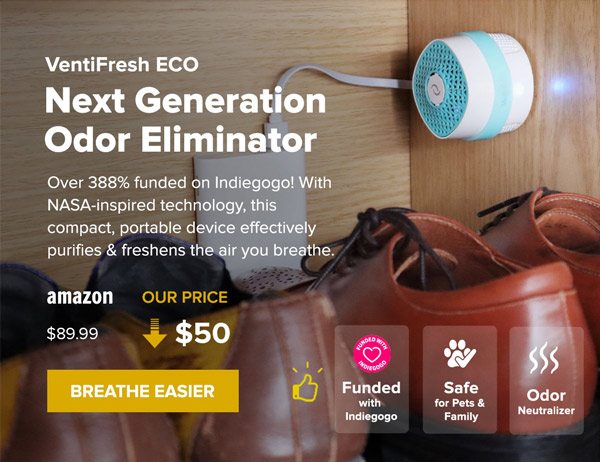 VentiFresh ECO Next Generation Odor Eliminator | Breathe Easier 