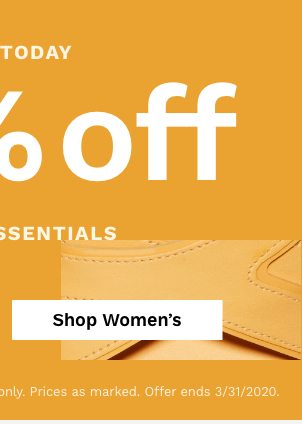 50% off Women's Spring Essentials