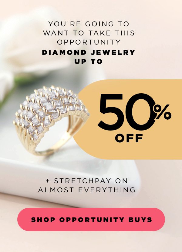 Shop diamond jewelry opportunity buys up to 50% off