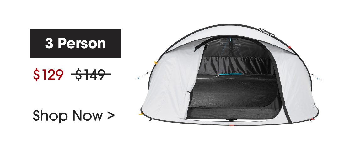 2 Second Fresh & Black Tent