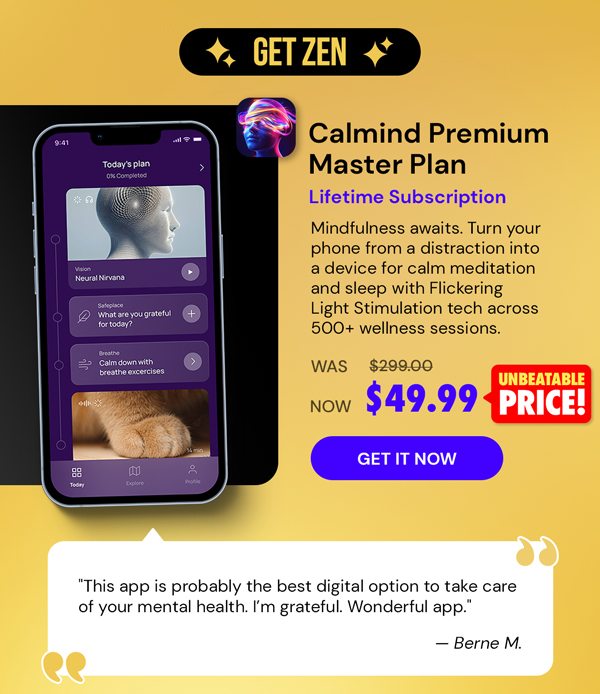 Calmind Premium Master Plan: Lifetime Subscription