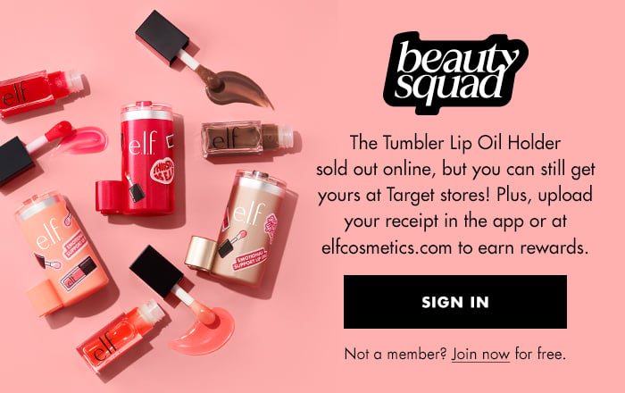 The Tumbler Lip Oil Holder sold out online, but you can still get yours at Target stores & online.